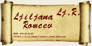 Ljiljana Romčev vizit kartica